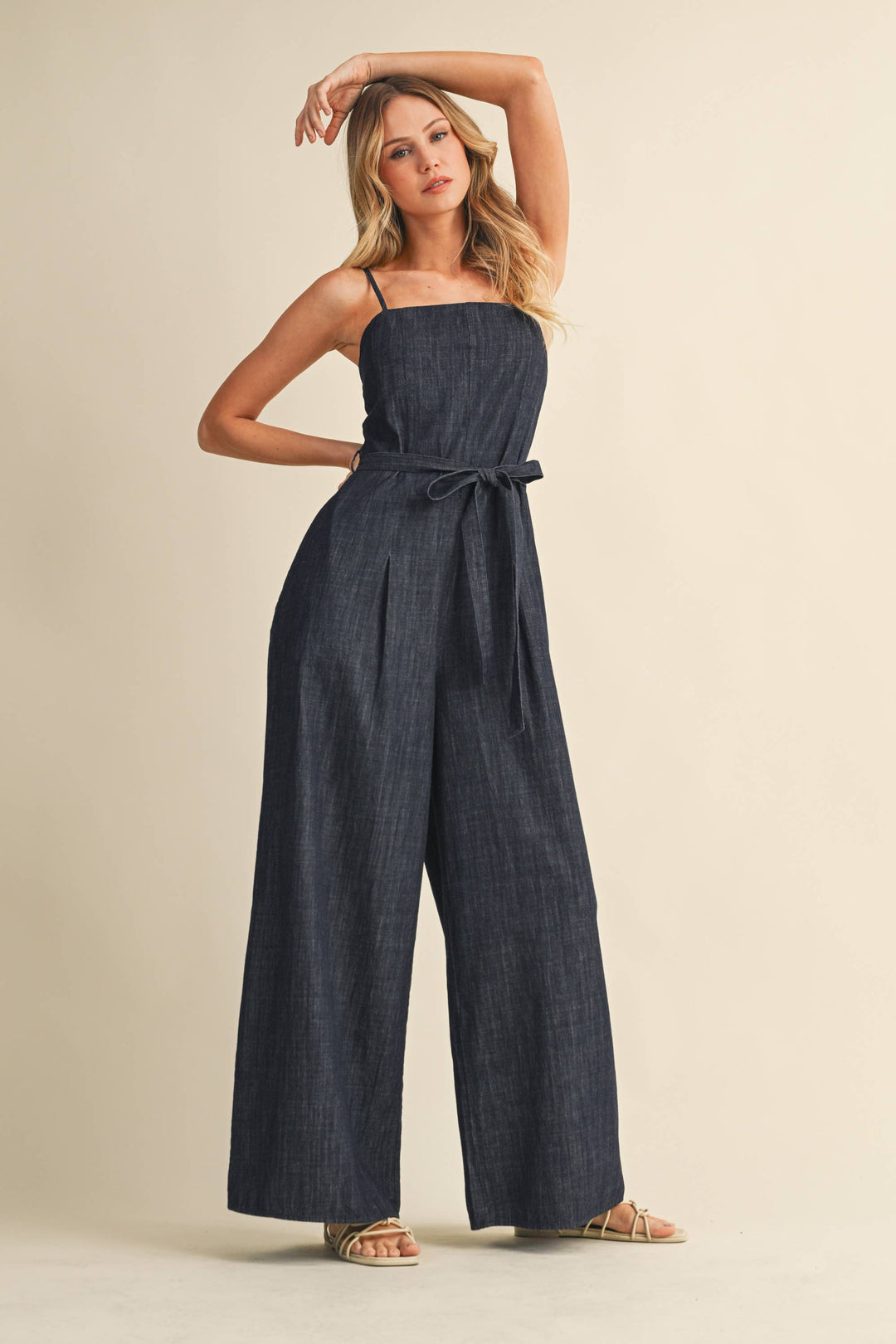 DENIM OVERSIZED JUMPSUIT - jumpsuits & rompers