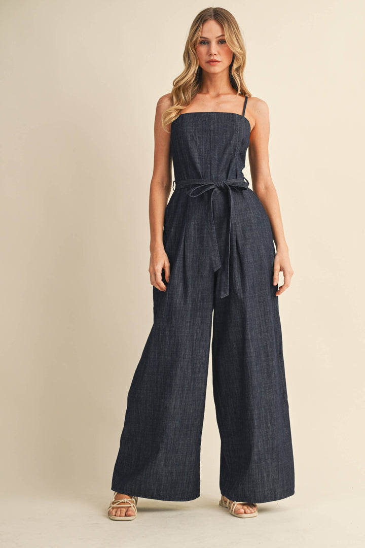 DENIM OVERSIZED JUMPSUIT - jumpsuits & rompers