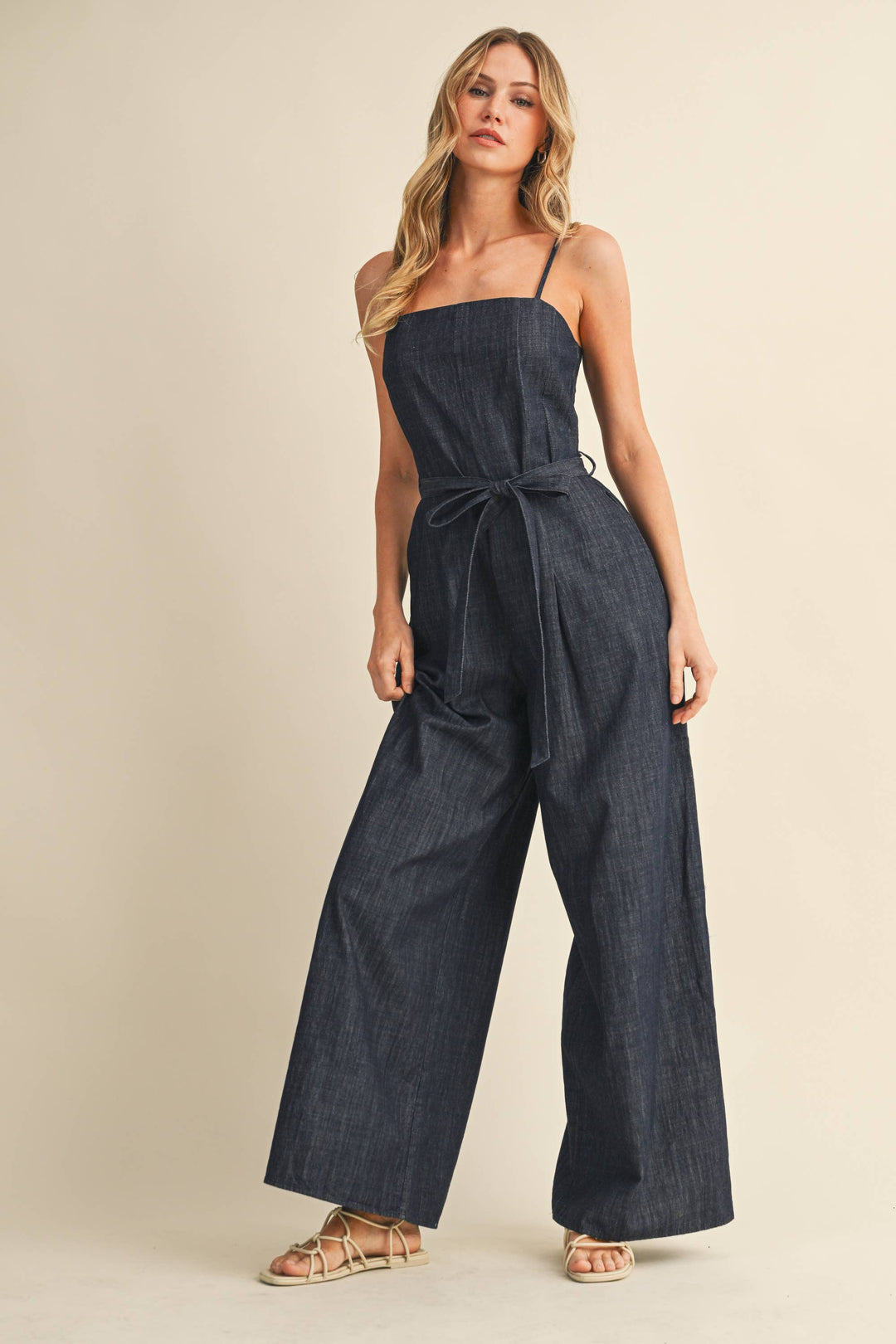 DENIM OVERSIZED JUMPSUIT - jumpsuits & rompers
