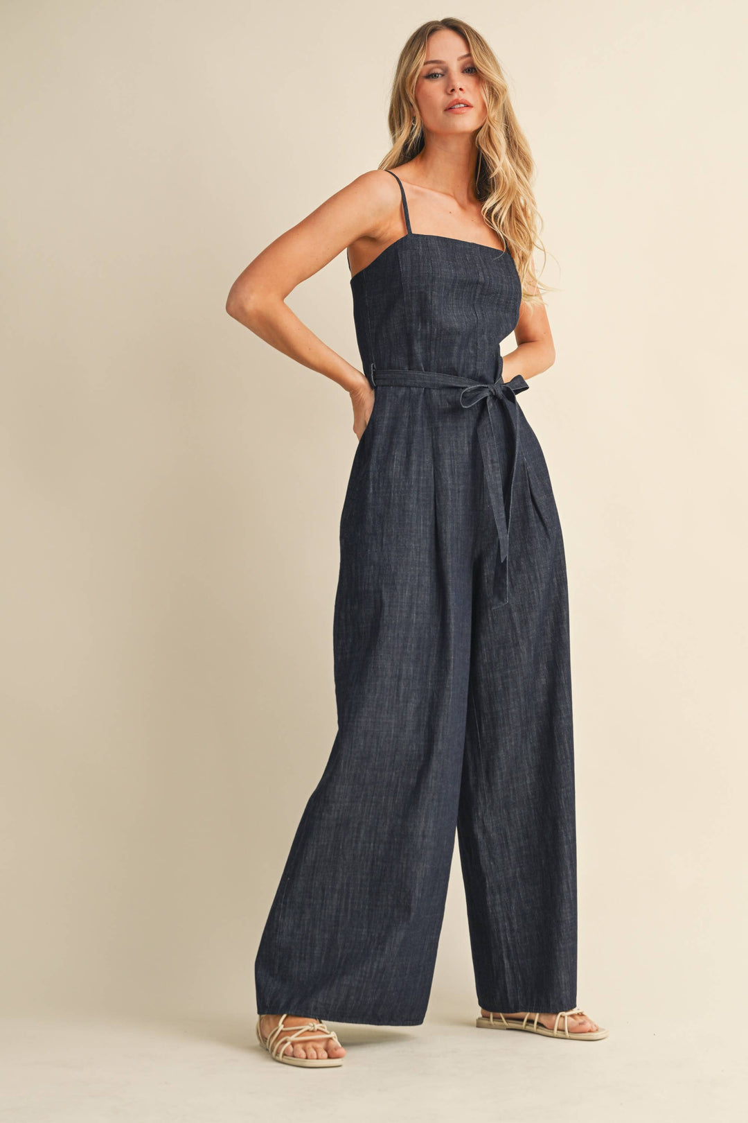 DENIM OVERSIZED JUMPSUIT - jumpsuits & rompers