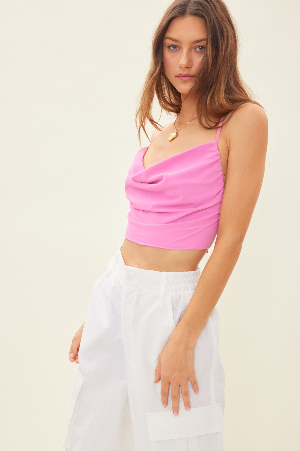 Dixie Ruched Crop Top Final Sale - crop tops