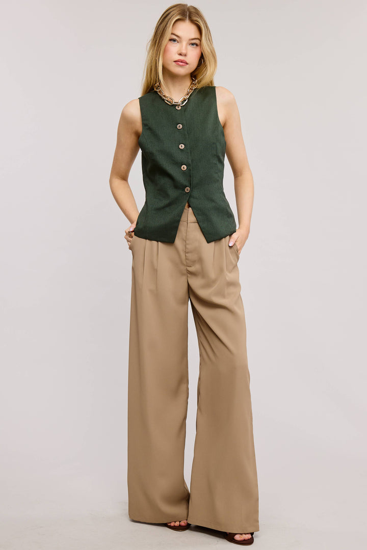 ANDY  WIDE-LEG TROUSER PANTS