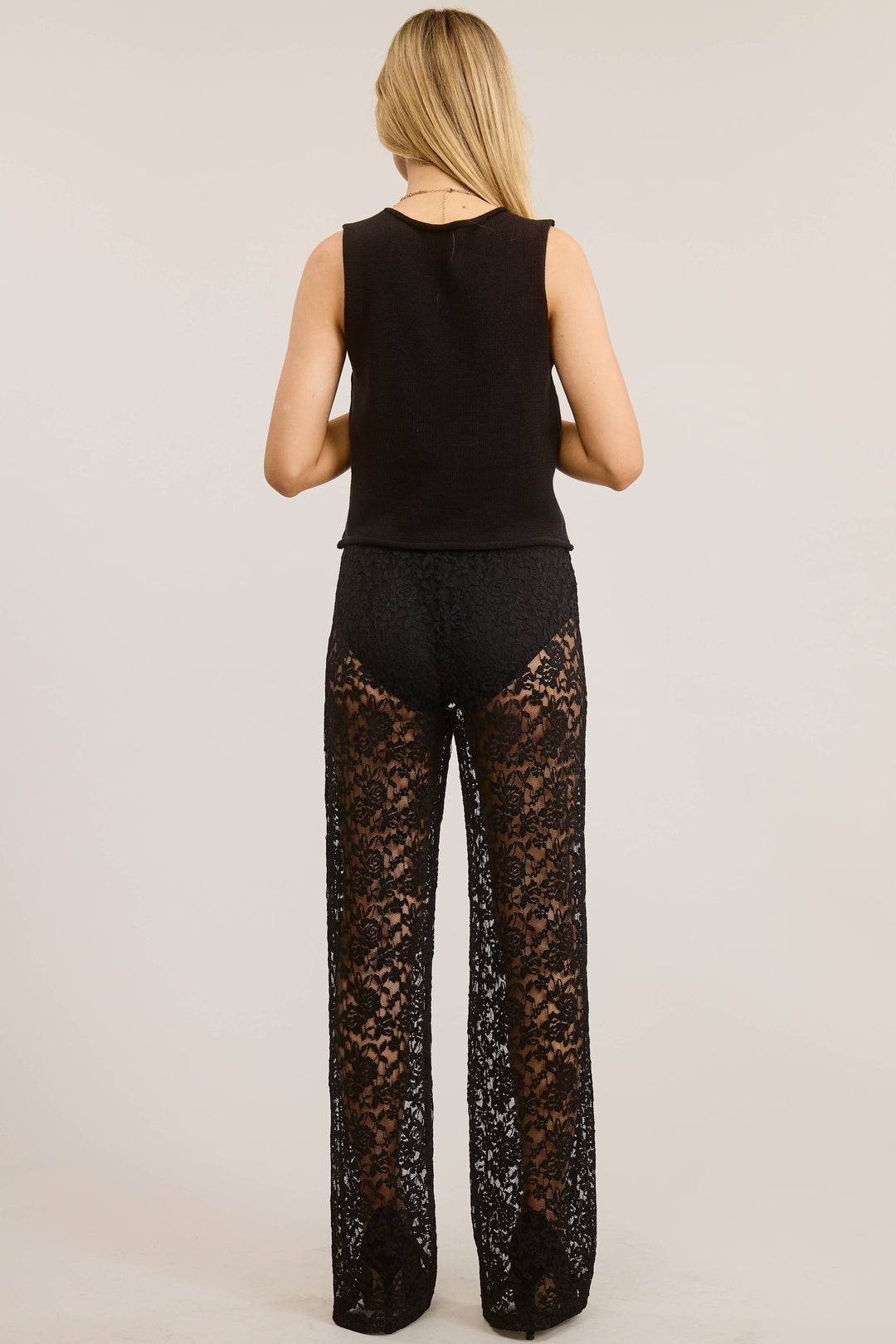 CARTER LACE PANTS WITH UNDERWEAR LINING