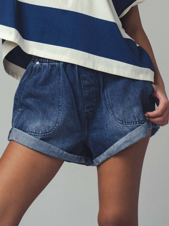 Eddie Denim Shorts - Shorts