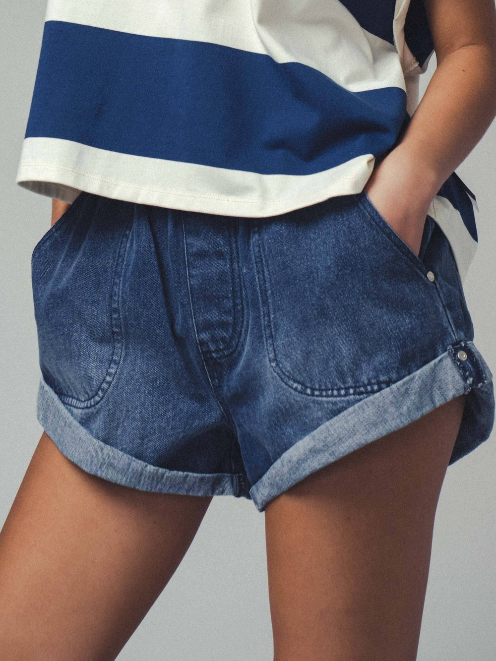 Eddie Denim Shorts - Shorts