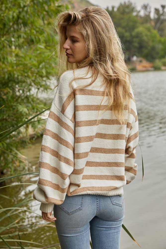 Emery Sweeter - Large / Ivory - Knit sweaters