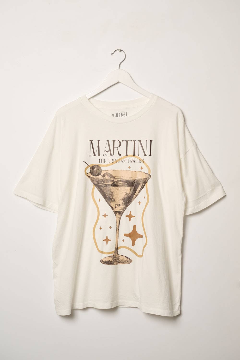 Martini Drink of Lovers Vintage-Wash Graphic Tee