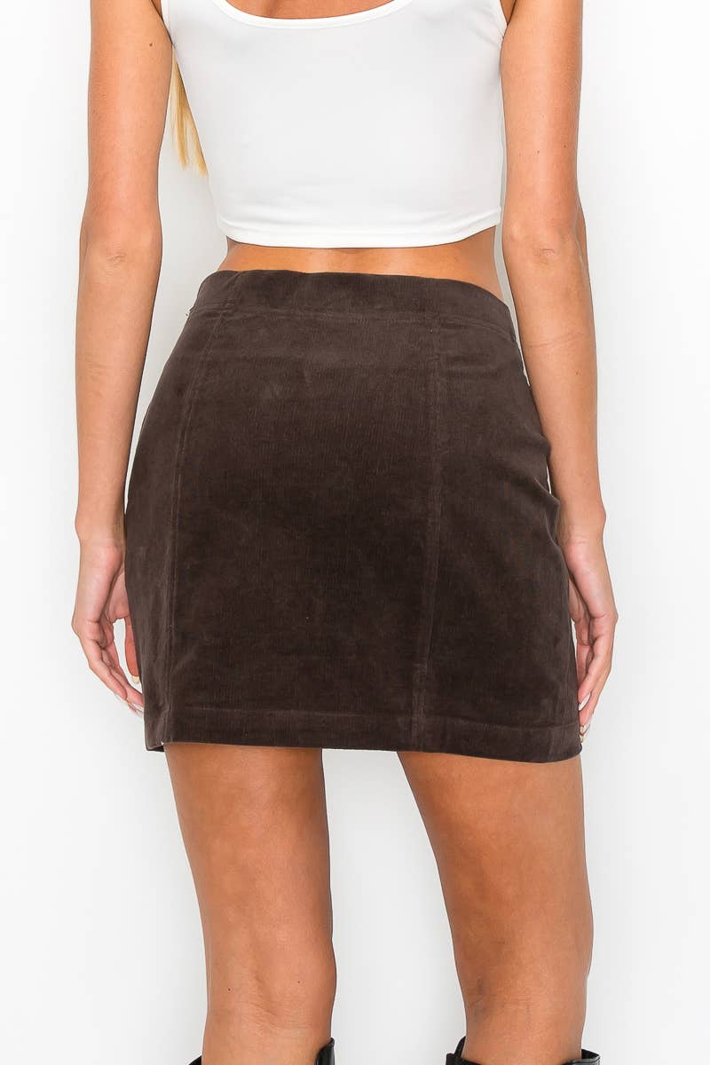 Linda Corduroy mini skirt