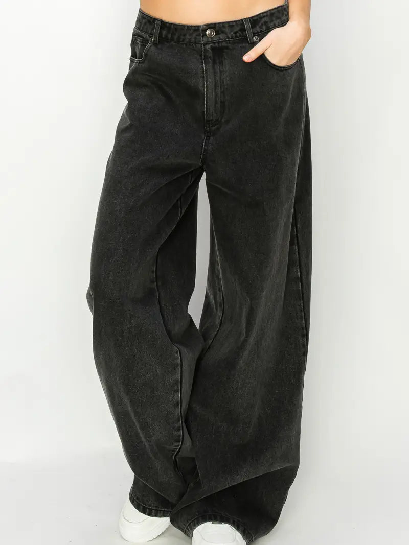 Fer wide leg jeans - S - Jeans