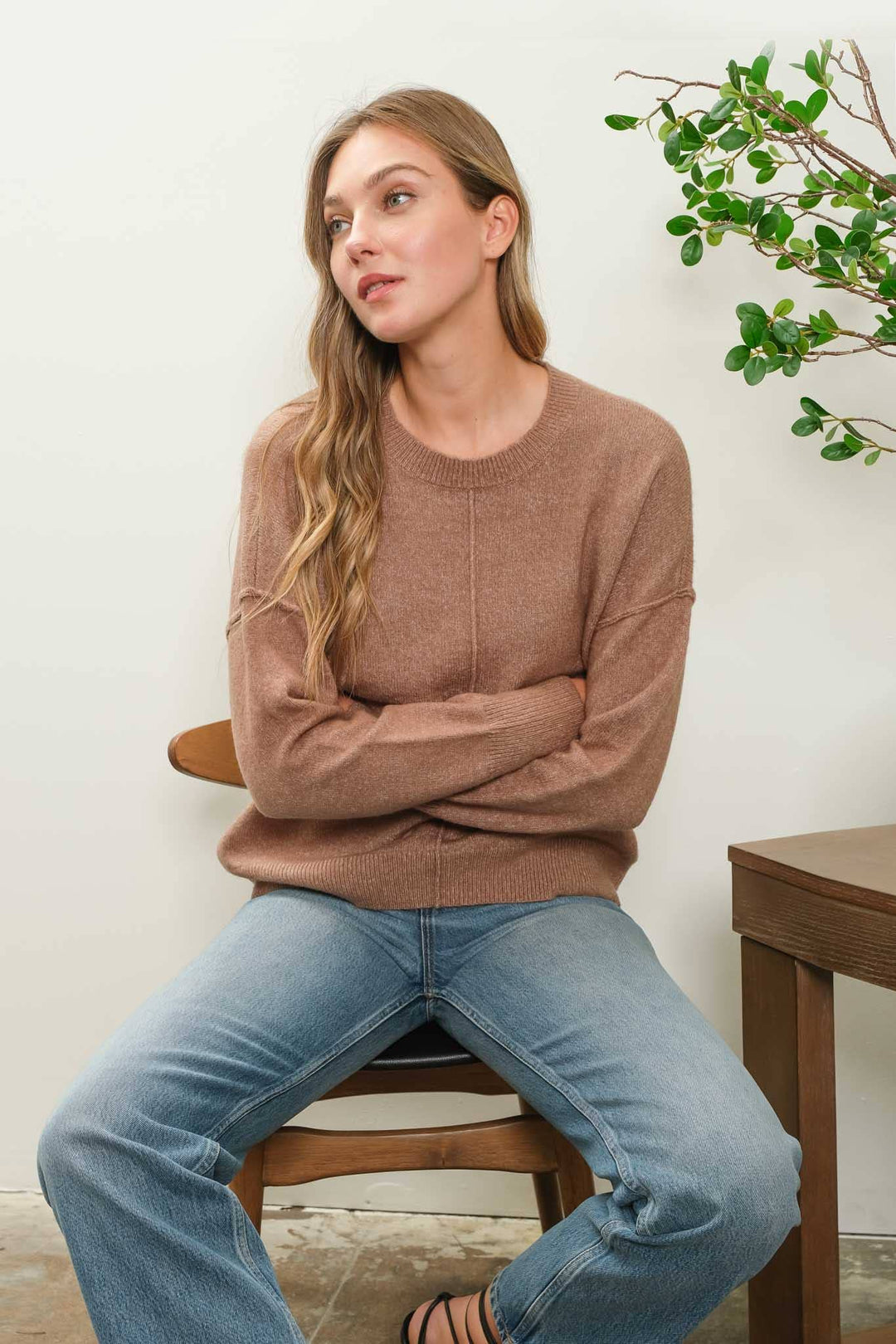 ISABEL SEAM KNIT SWEATER - Knit sweaters