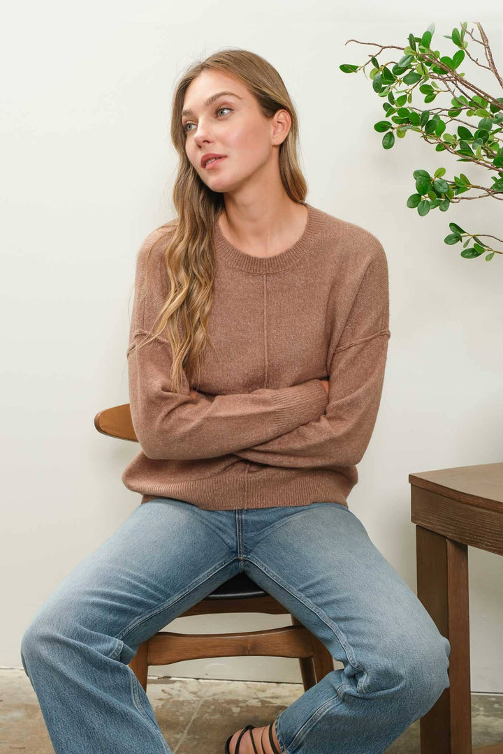 ISABEL SEAM KNIT SWEATER - Knit sweaters