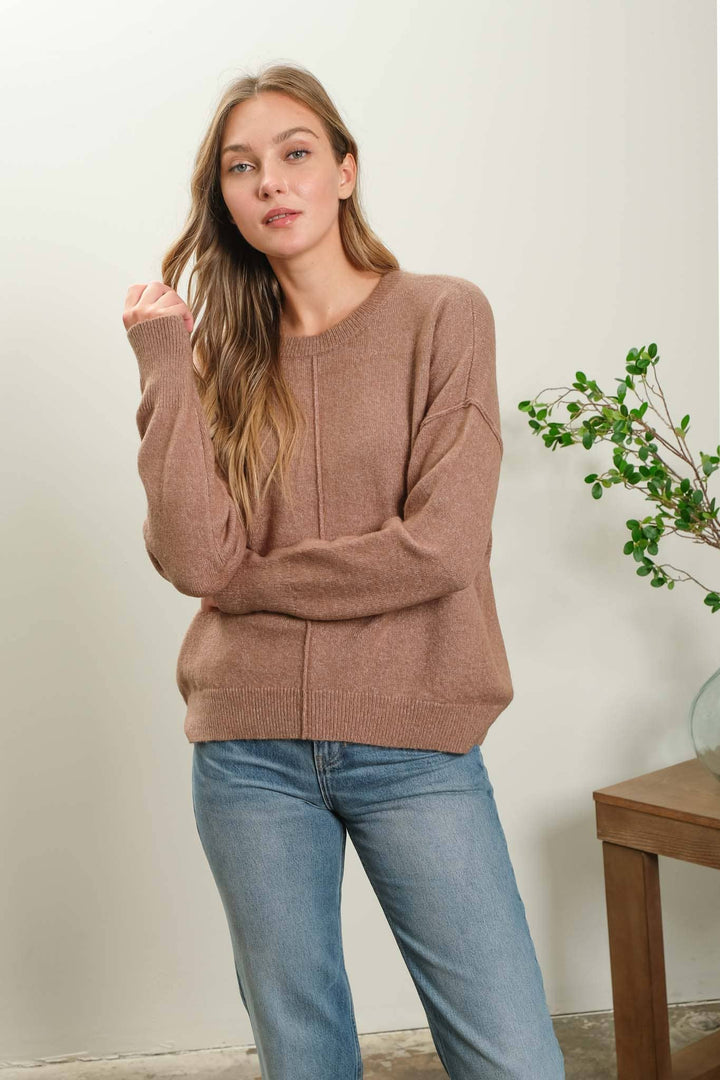 ISABEL SEAM KNIT SWEATER - Knit sweaters