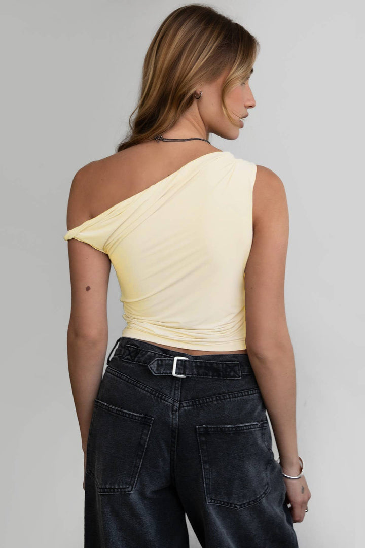 JAIMA Light Weight One Shoulder Top - Tops