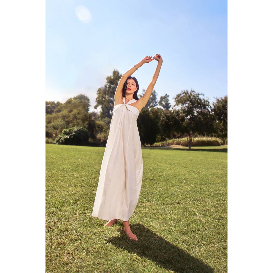 Jenn Halter Neck Maxi Dress - Dresses