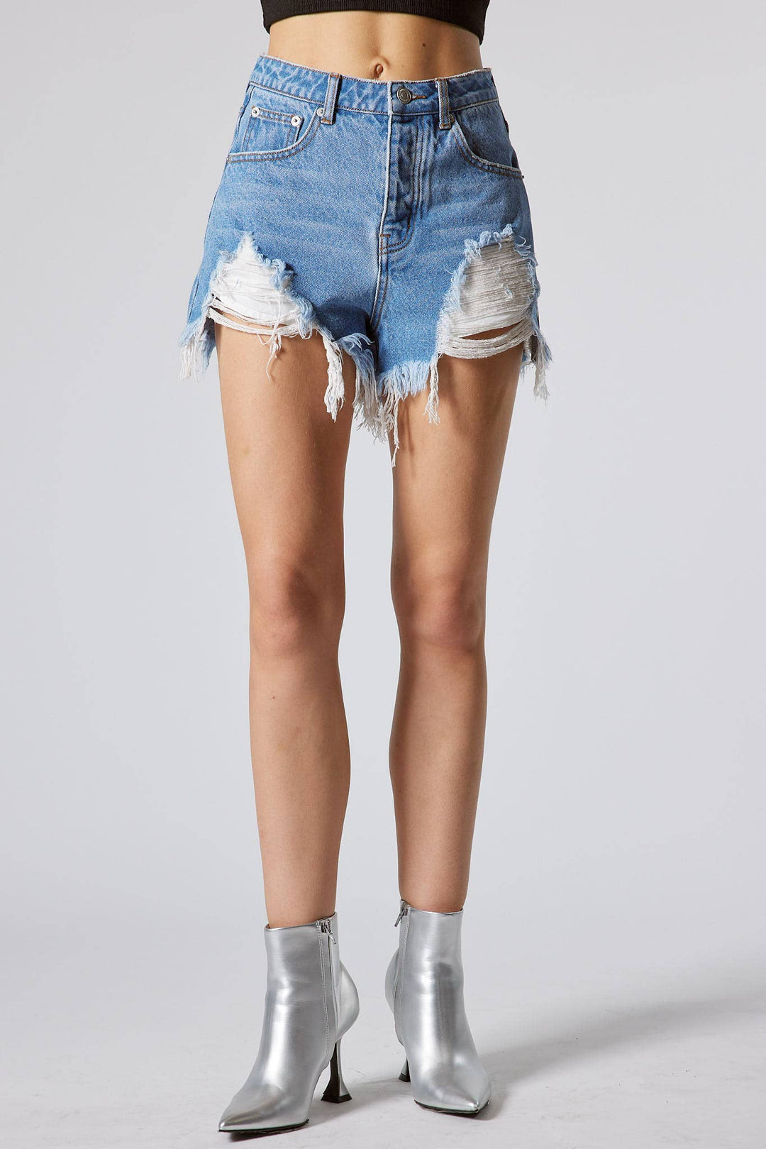 Lea Denim shorts - Shorts