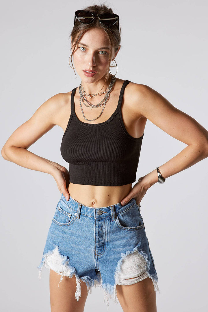 Lea Denim shorts - Shorts