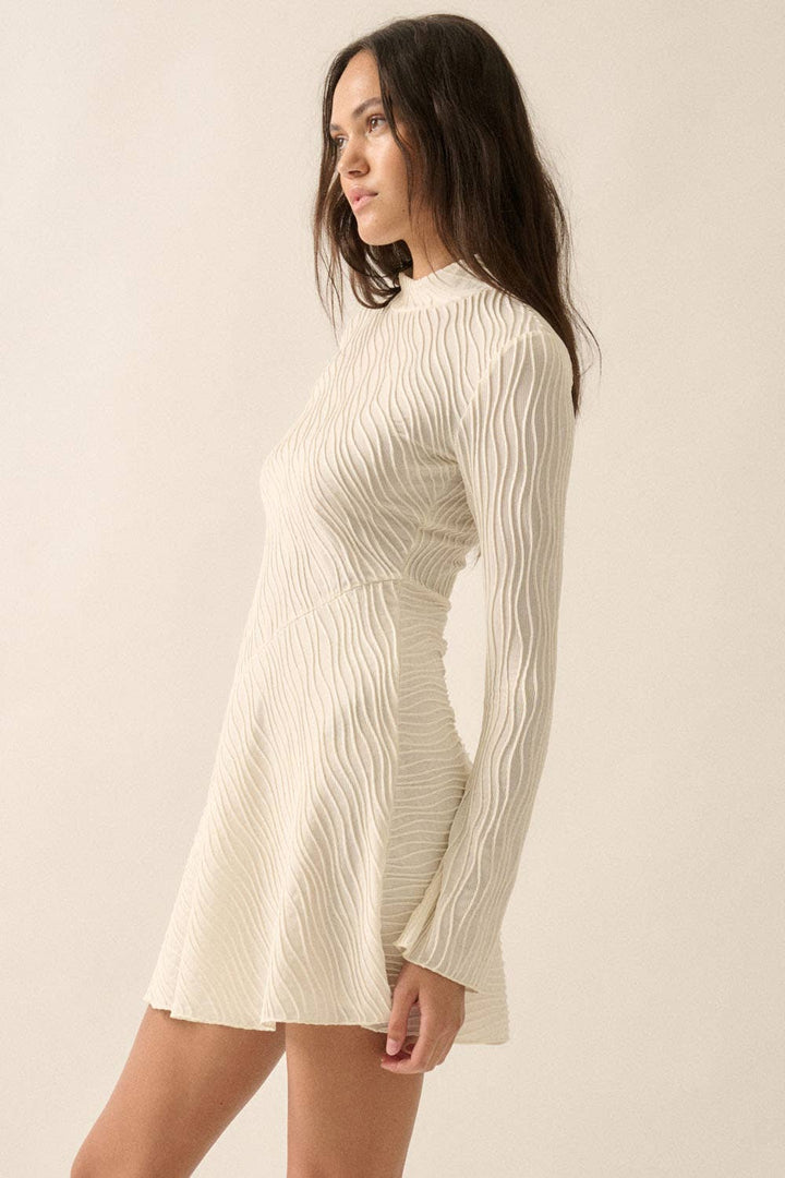 Lena Neck Mini Dress - Dresses