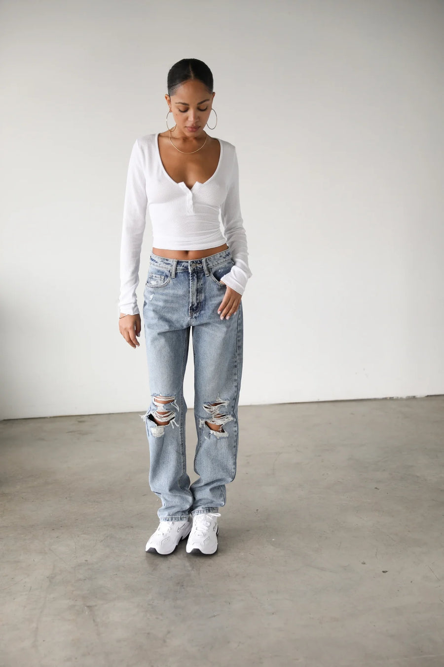 Lua High Rise Straight Leg Denim - Jeans