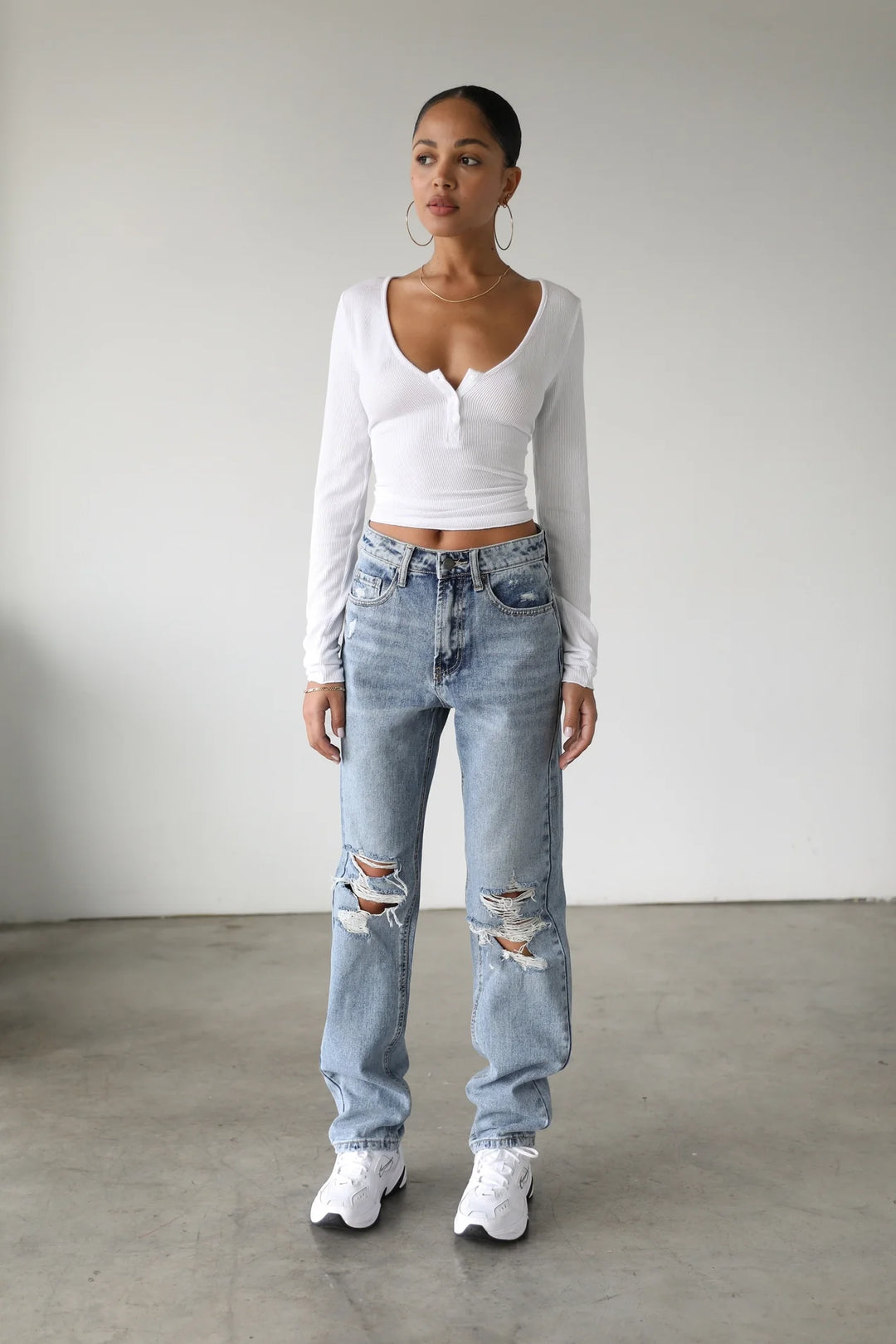 Lua High Rise Straight Leg Denim - Jeans