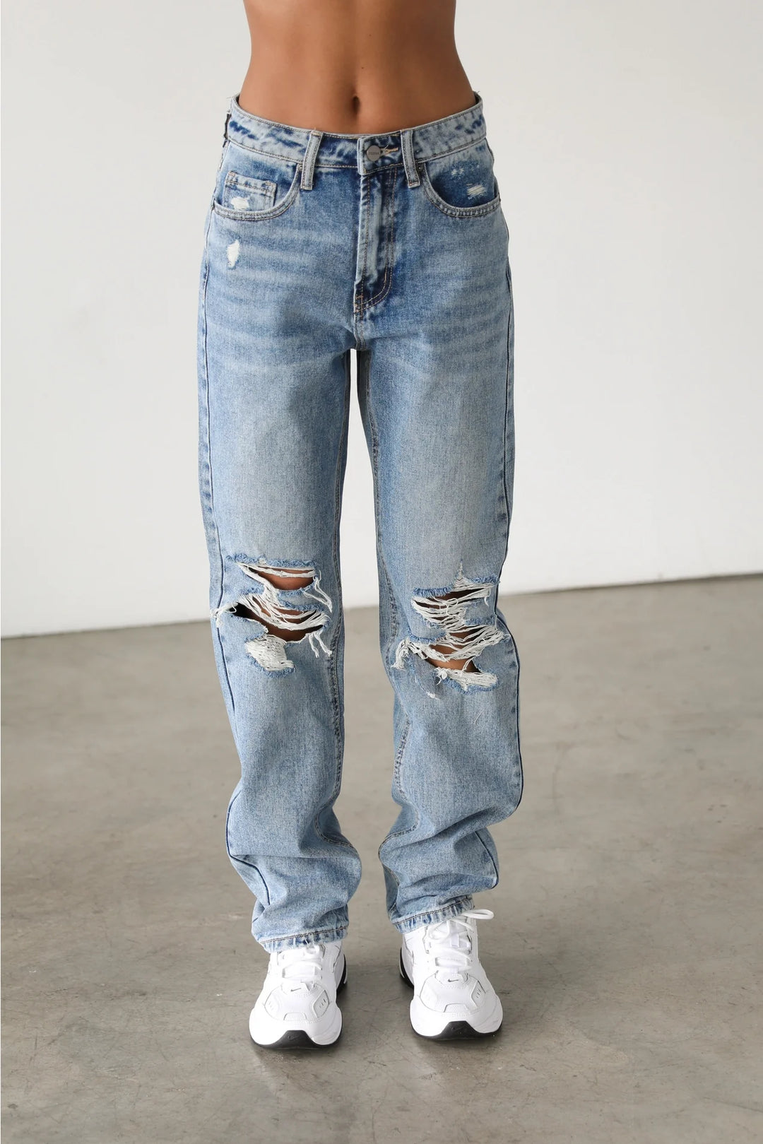 Lua High Rise Straight Leg Denim - Jeans