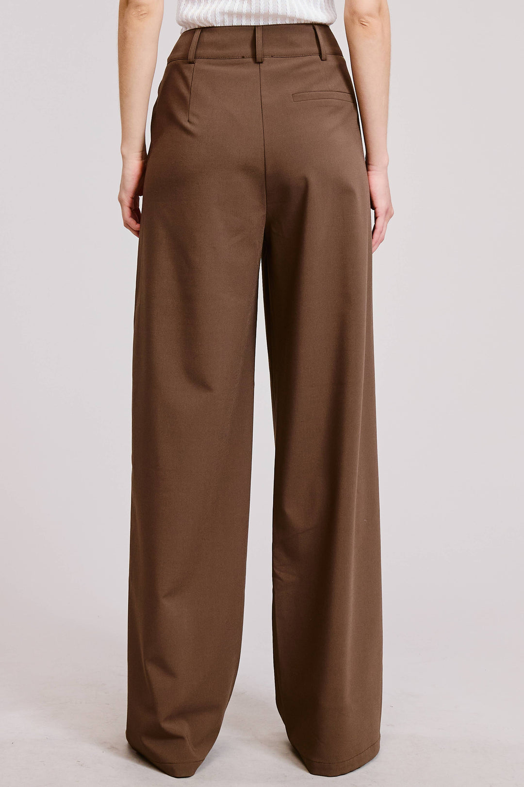 Lyra Mocha Waist Pleated Wide Leg - Pants