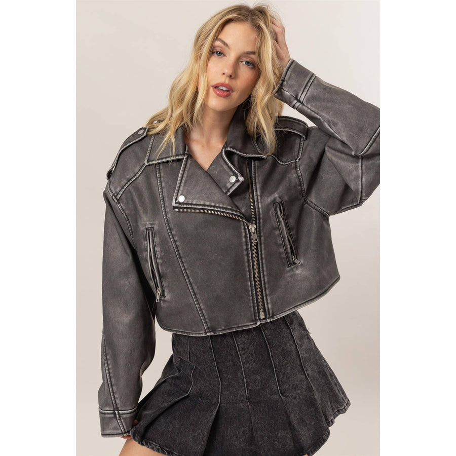 Madison Rider Jacket - Faux leather jacket