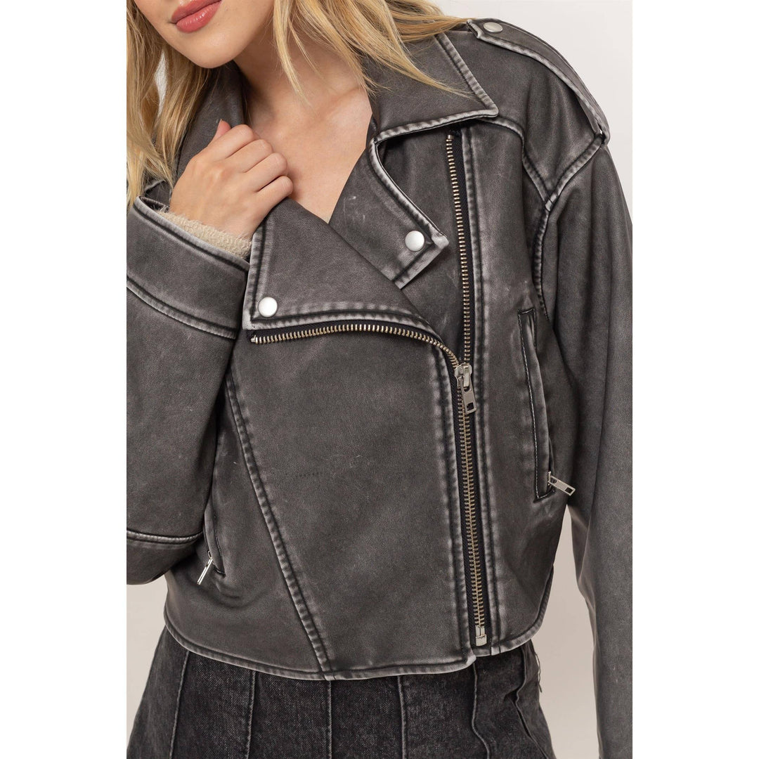 Madison Rider Jacket - Faux leather jacket