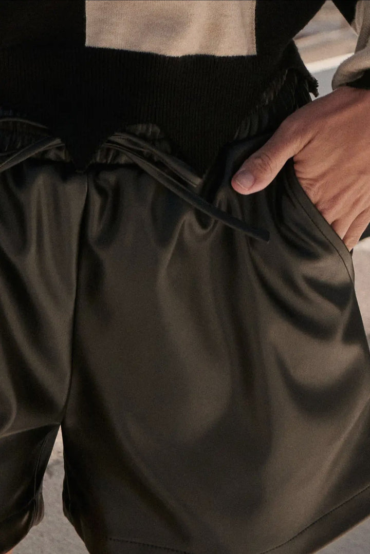 Promise Vegan Leather Shorts - Shorts