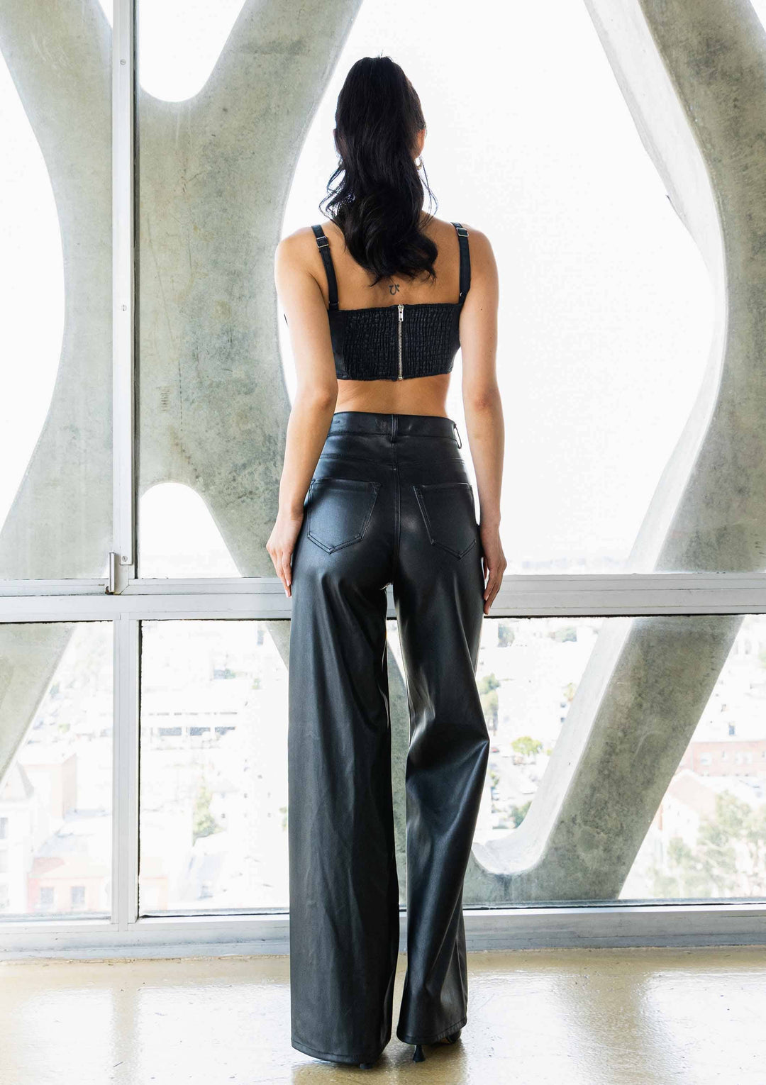 Rebel Vegan-Leather Pants - Pants
