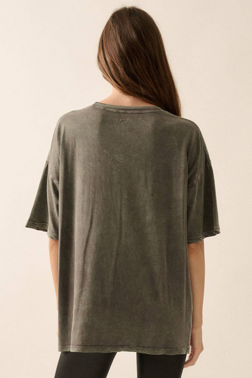 Tiger Vintage-Wash Oversize Graphic Tee - T-shirts