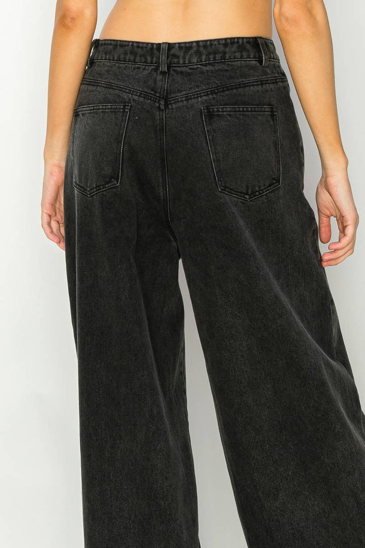 Zeta Loose fit wide leg denim pants