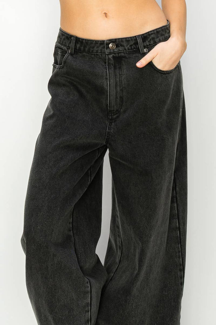 Zeta Loose fit wide leg denim pants