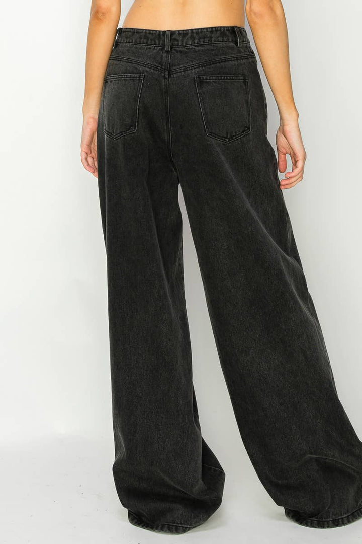 Zeta Loose fit wide leg denim pants